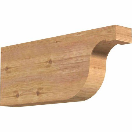 Ekena Millwork Del Monte Smooth Rafter Tail, Western Red Cedar, 3 1/2"W x 10"H x 24"L RFT04X10X24DEL00SWR